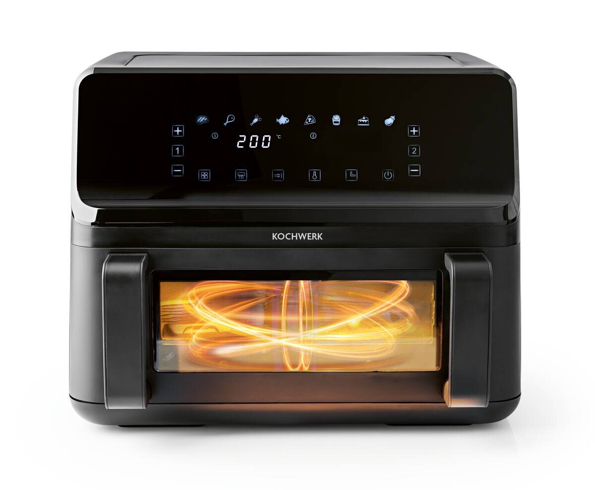 Rachs KOCHWERK Heißluftfritteuse 14349 schwarz Kunststoff B/H/L: ca. 37,5x38x30 cm ca. 9 l