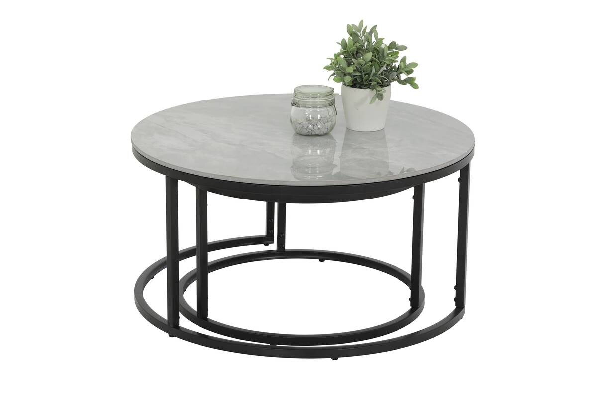 Couchtisch Luis grau Marmor Stein