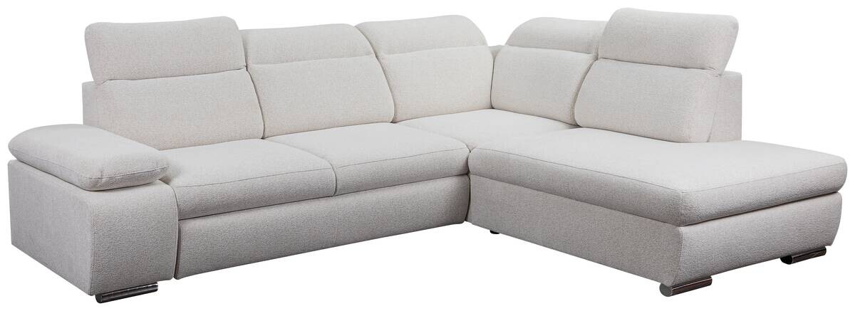 Ecksofa mit Bettfunktion und Bettkasten beige Microfaser B/H/T: ca. 282x100x232 cm Ecksofa mit Bettfunktion und Bettkasten beige Microfaser B/H/T: ca. 282x100x232 cm