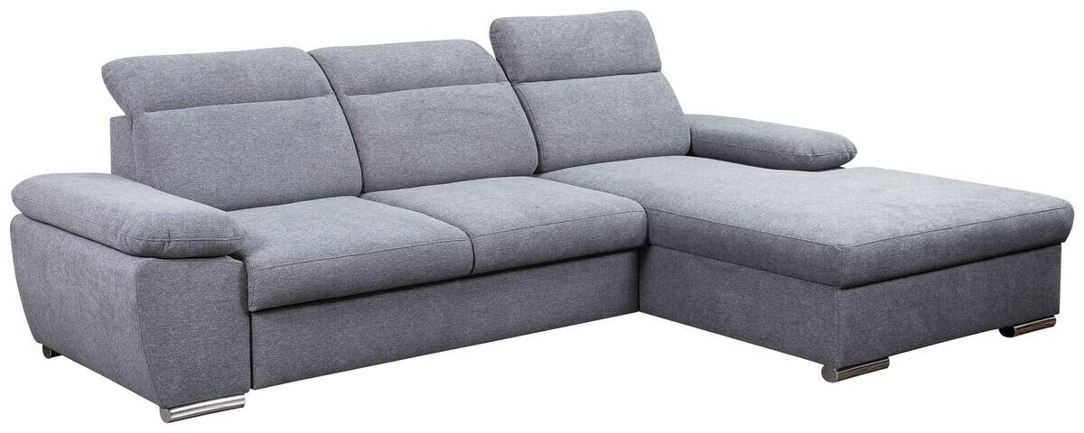Ecksofa mit Bettfunktion und Bettkasten dunkelgrau Microfaser B/H/T: ca. 285x100x182 cm Ecksofa mit Bettfunktion und Bettkasten dunkelgrau Microfaser B/H/T: ca. 285x100x182 cm