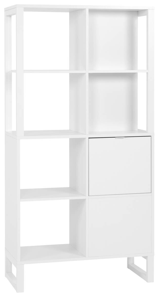 Regal Sumatra weiß Nachbildung B/H/T: ca. 83,5x165x40 cm