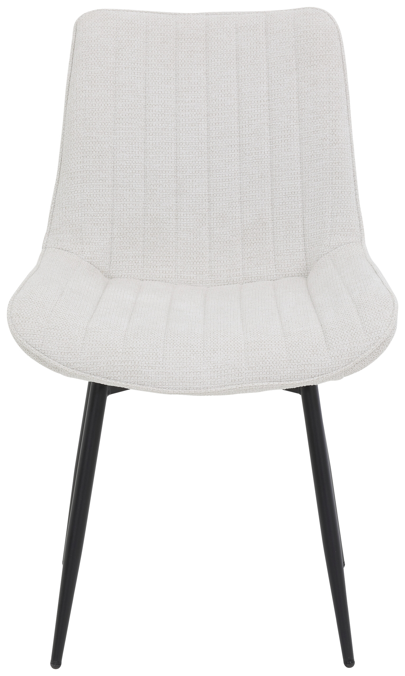 Stuhl Newport, 4er-Set beige Microfaser Webstoff B/H/T: ca. 54x85x63 cm