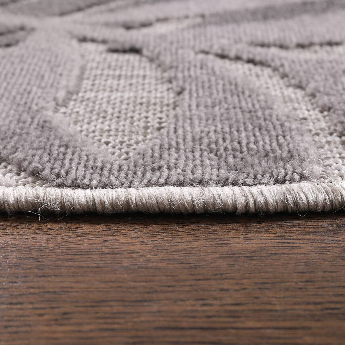 Sanat Outdoorteppich FLORAL grau B/L: ca. 150x150 cm