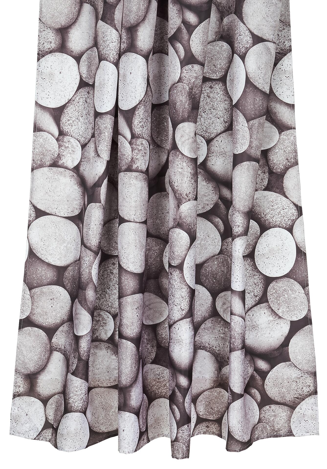 Acus Duschvorhang grau Polyester-Mischgewebe B/L: ca. 180x200 cm