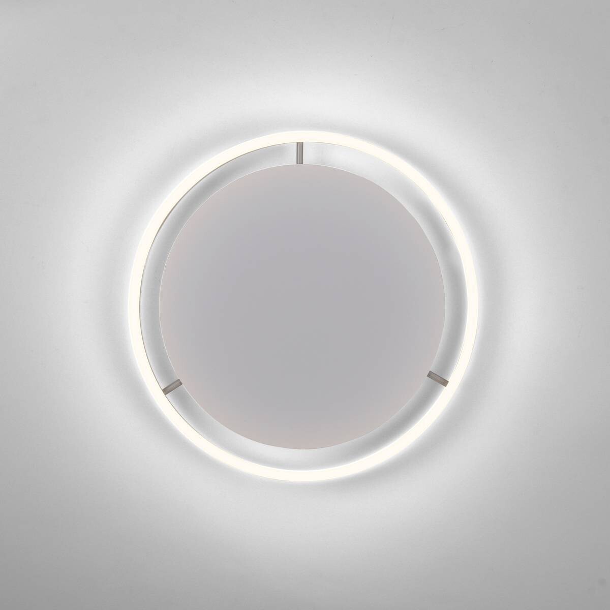 Just Light LED-Deckenleuchte RITUS 15391-95 weiß Alu Metall H/D: ca. 5,3x39,3 cm 1 Brennstellen