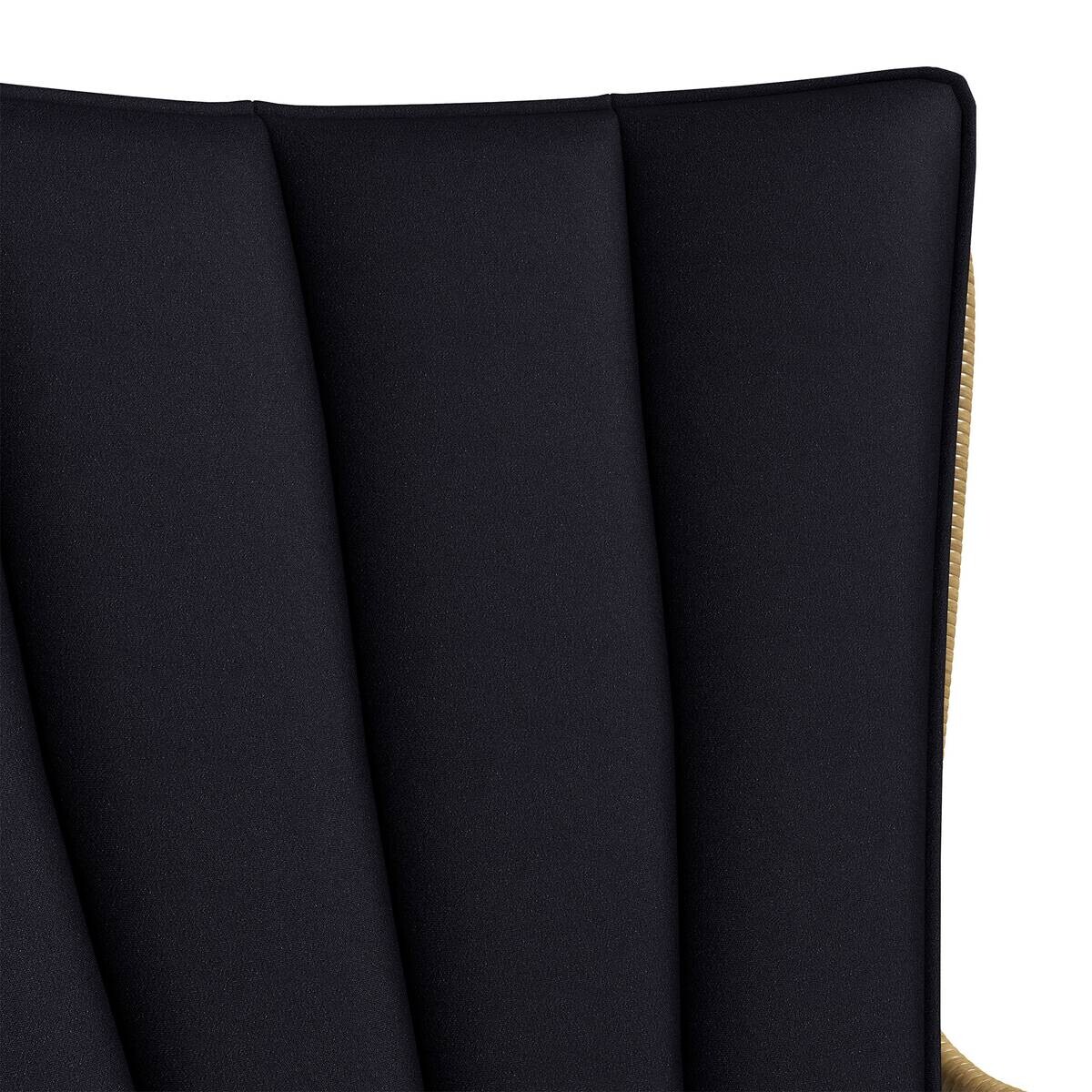 Outsunny Bistro-Set schwarz Polyrattan B/H/L: ca. 68x95x78 cm