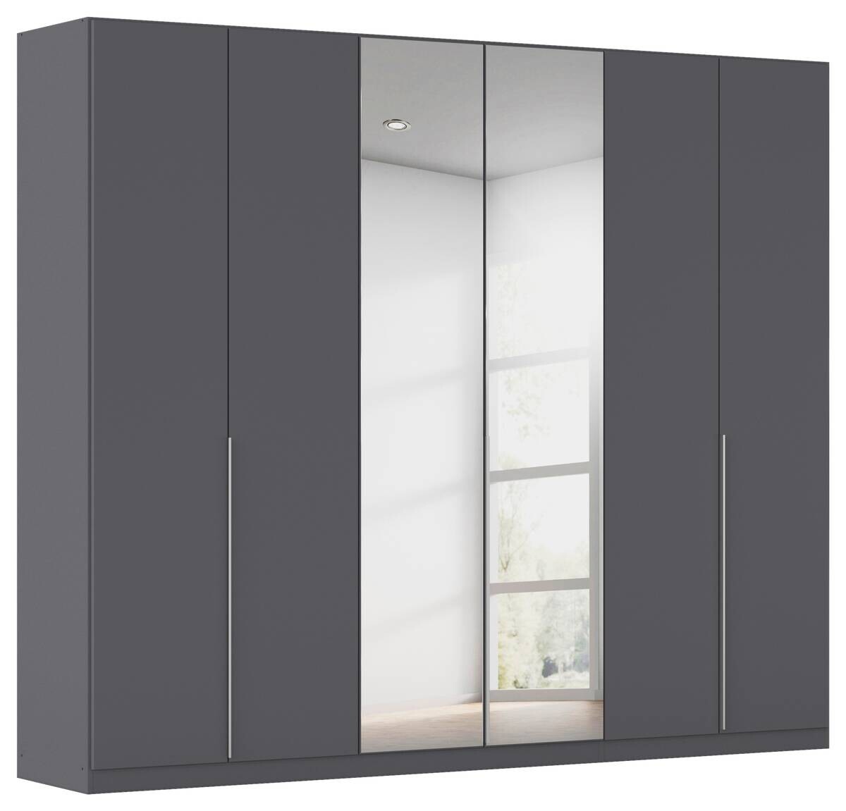 Kleiderschrank Alabama grau B/H/T: ca. 271x229x54 cm