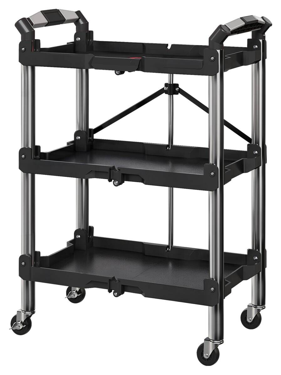 Werkstattwagen schwarz B/H/L: ca. 37x84x64 cm