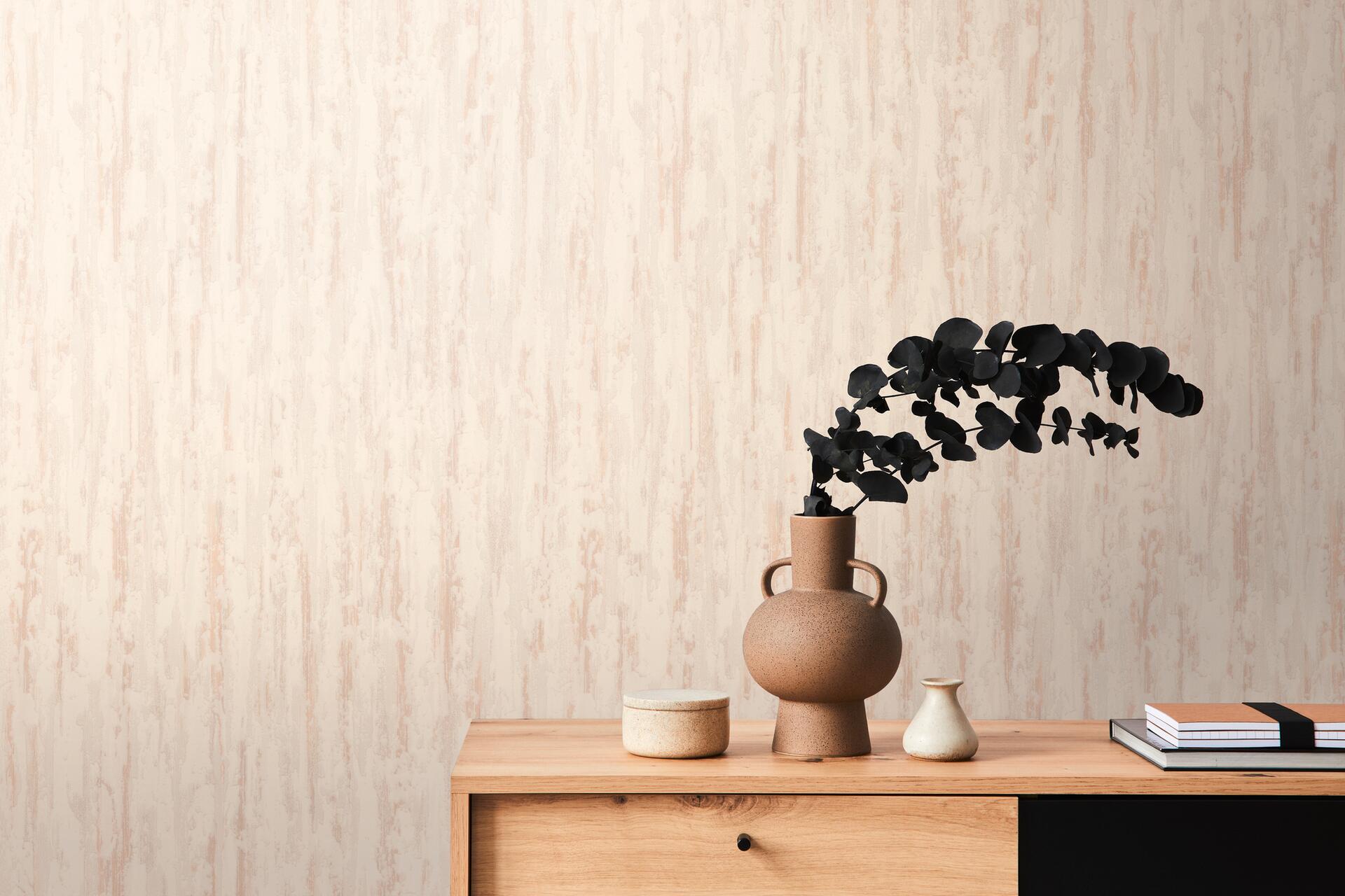 A.S.Creation Papiertapete weiß rosa grau B/H/D: ca. 53x1005x12 cm