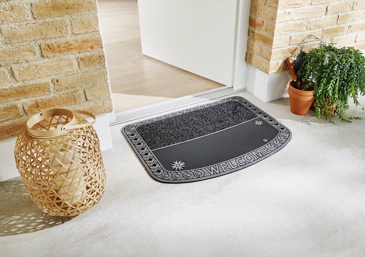 Fußmatte DoubleCircle anthrazit B/L: ca. 75x57 cm