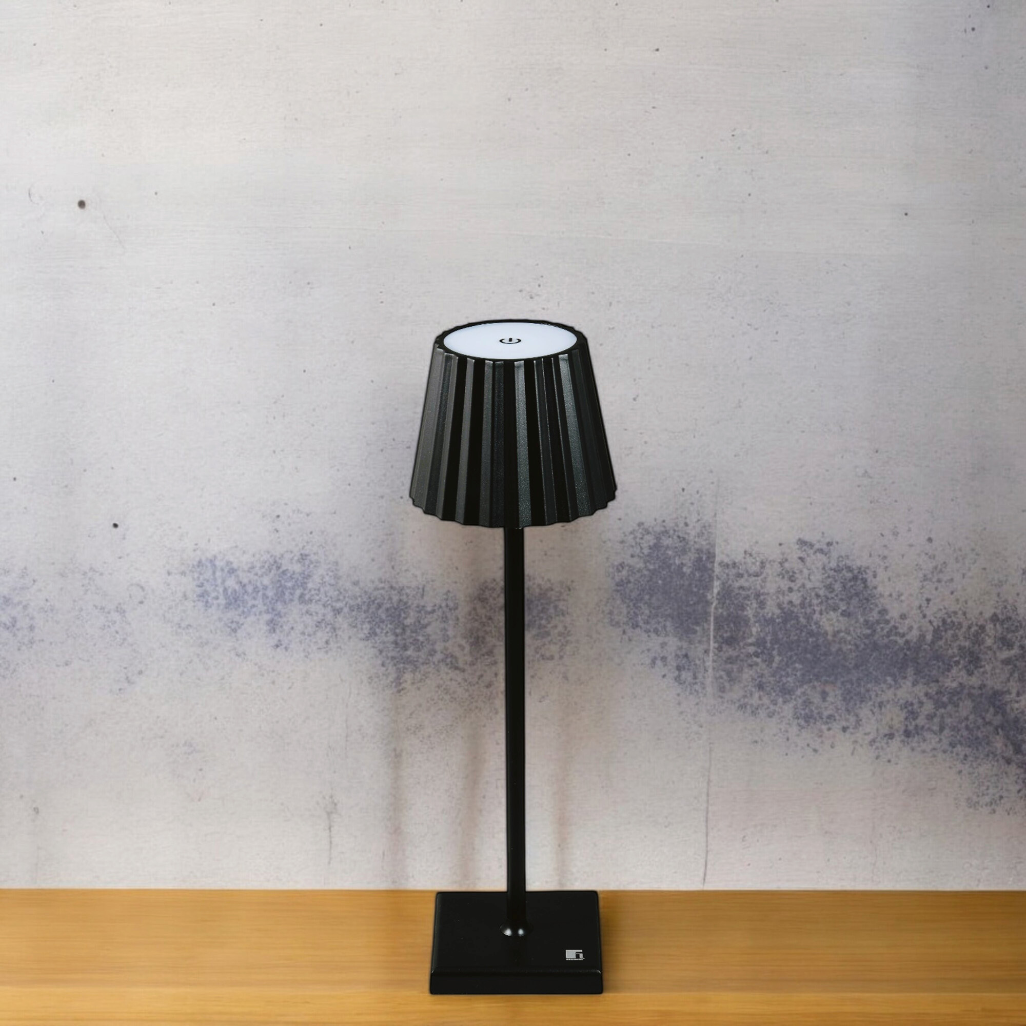 BERGNER LED-Tischleuchte Charcoal schwarz B/H: ca. 11,6x38 cm