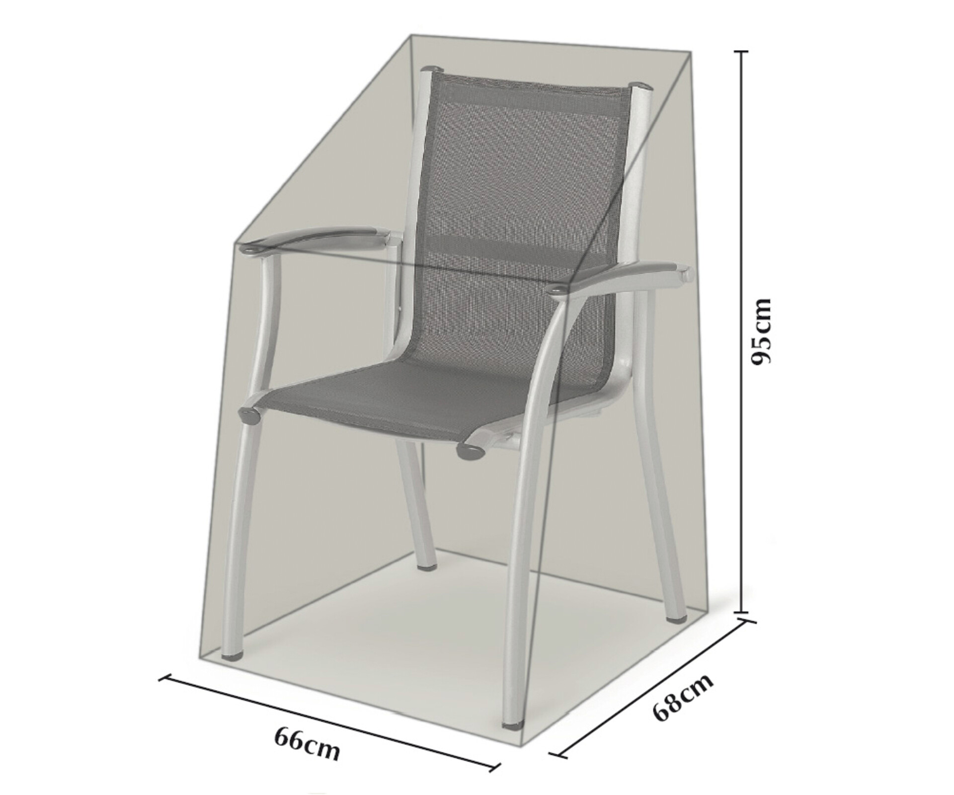 Grasekamp Schutzhülle für Stuhl grün Kunststoff B/H/L: ca. 68x95x66 cm