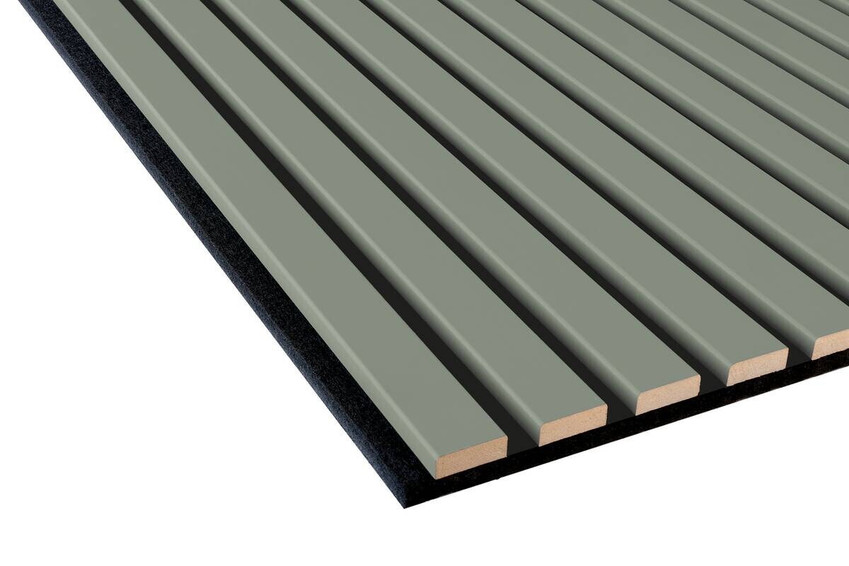 Wand- und Akustikpaneel salbei L/B/H: ca. 240x56,1x1,9 cm pro Stück