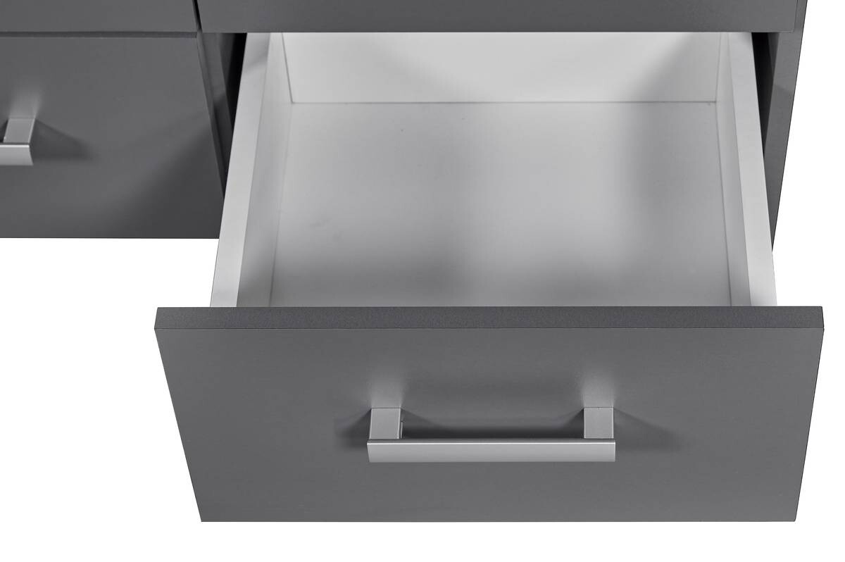 Regal Elenzio Graphit B/H/T: ca. 81,5x191,2x40 cm