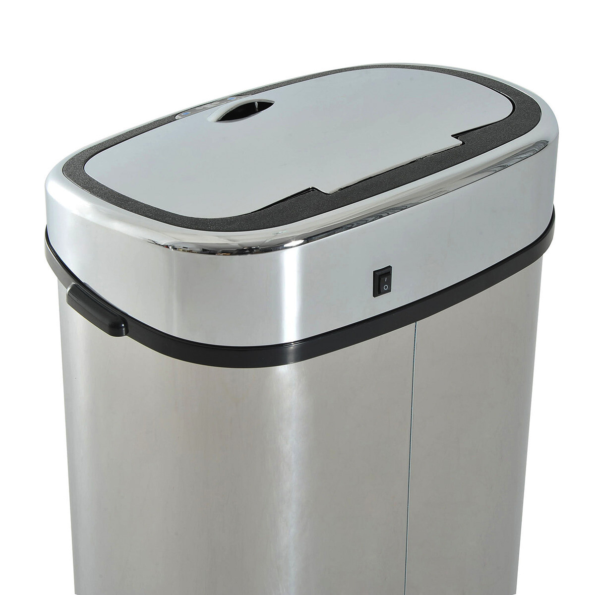 HOMCOM Mülleimer mit Sensor silber B/H/L: ca. 29,5x78x40,5 cm