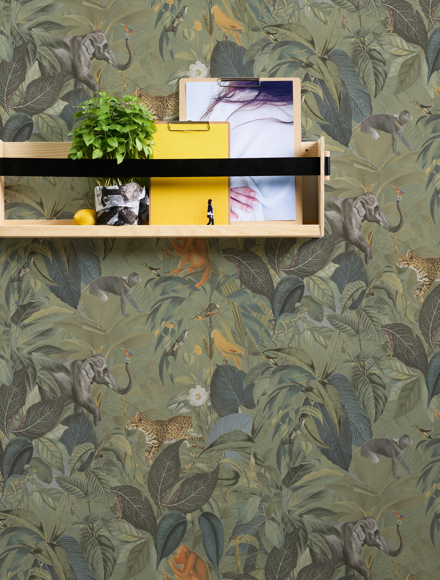 A.S.Creation Papiertapete grün B/H/D: ca. 53x1005x7,1 cm