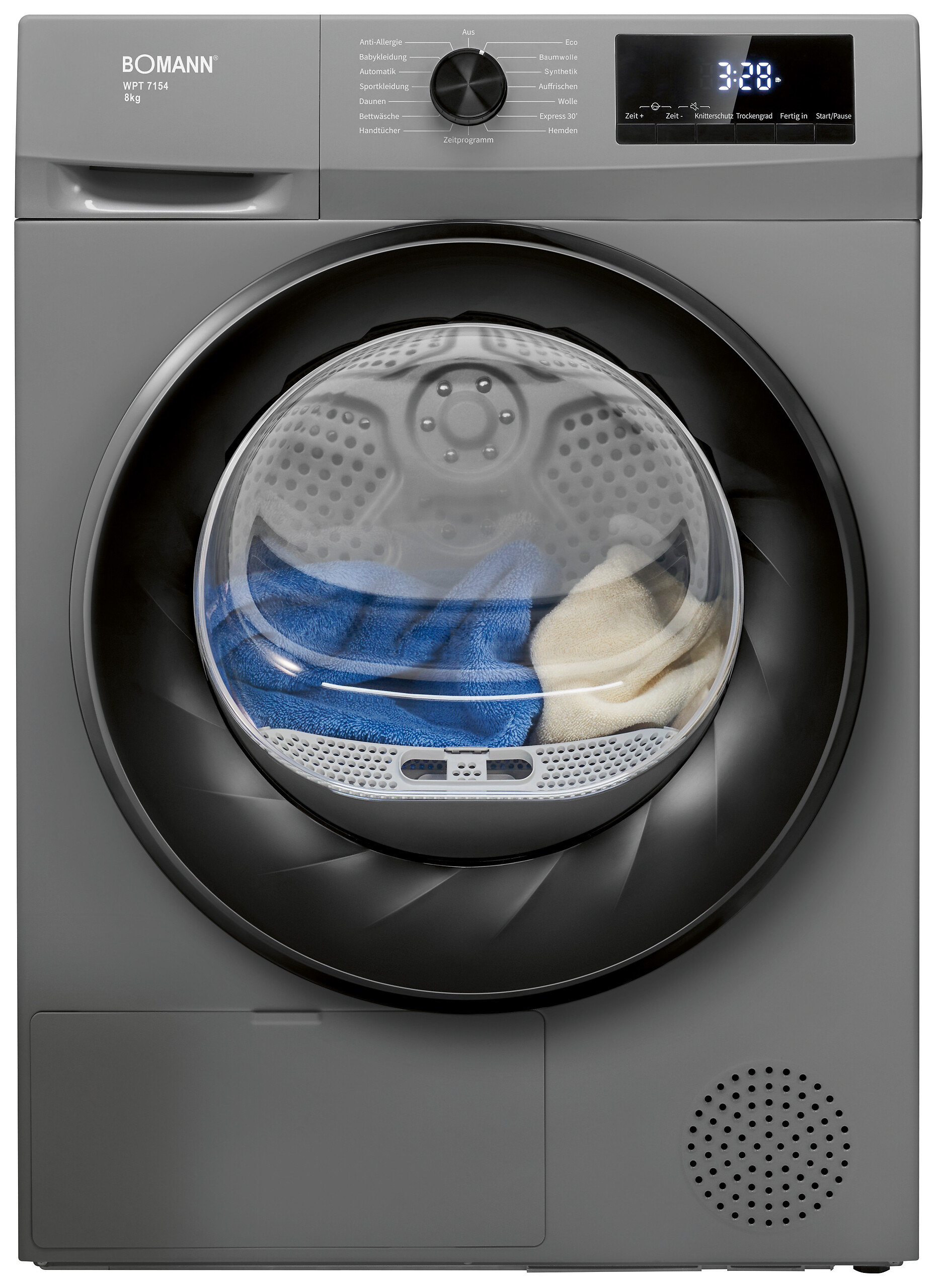 Bomann Wärmepumpentrockner WPT 7154 titanfarbig B/H/T: ca. 59,5x84,5x58 cm ca. 8 kg