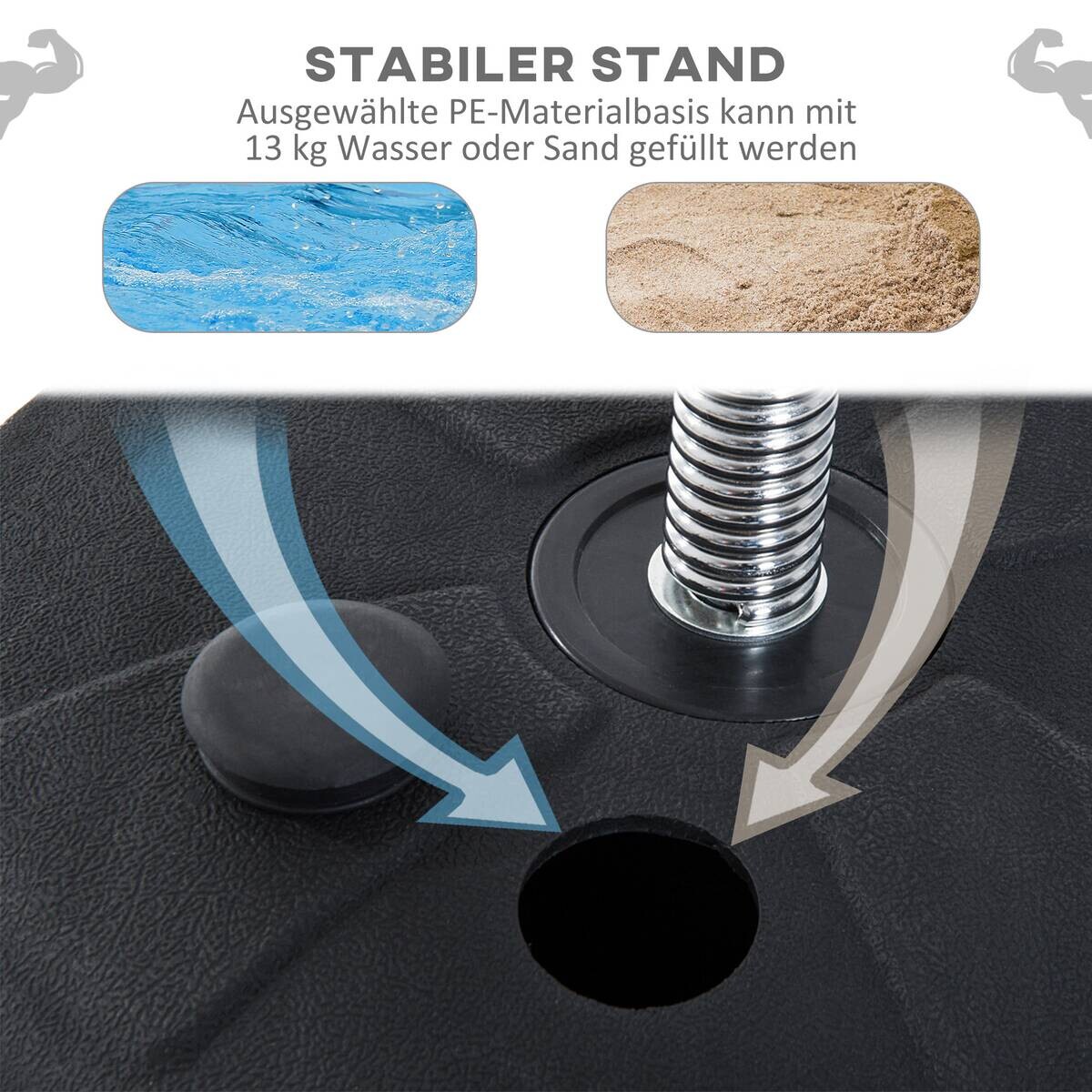 HOMCOM Boxsack rot Kunststoff B/H/L: ca. 43x144x43 cm