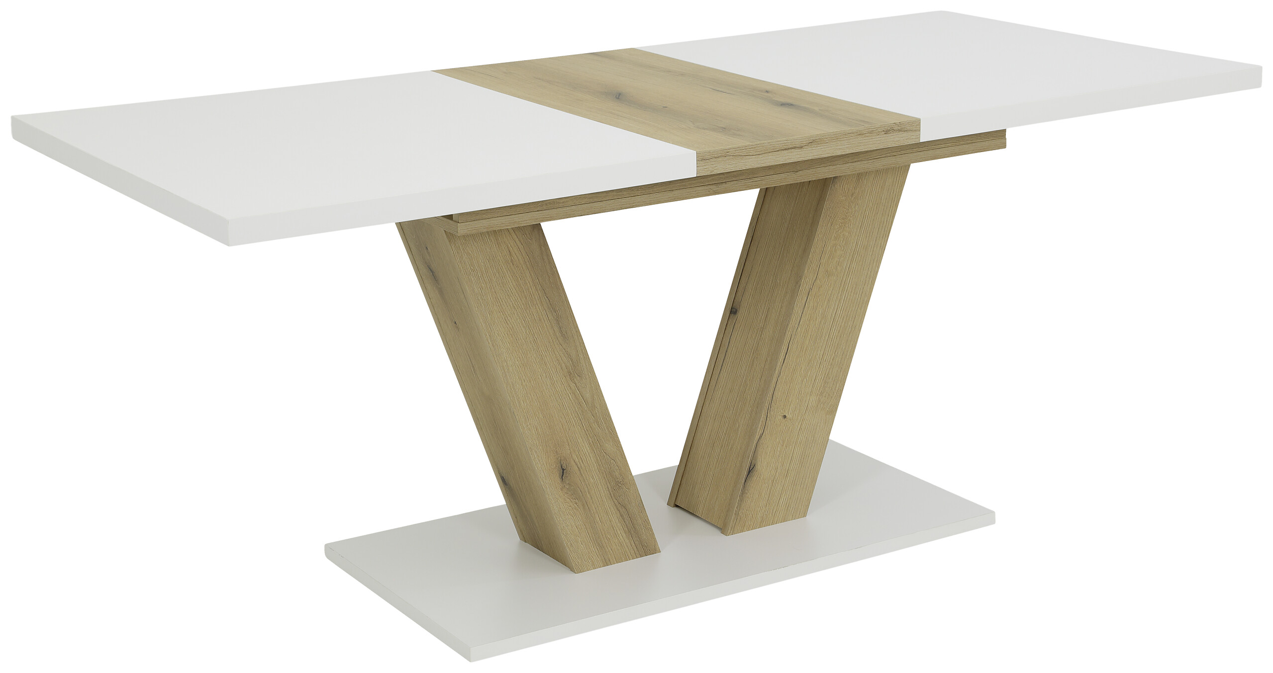 Esstisch Hamm weiß Eiche B/H/T: ca. 180x76x90 cm