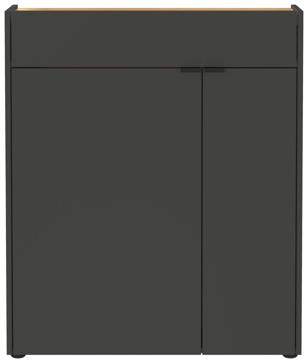 Mehrzweckschrank 1319-549 Graphit Optik Eiche Navarra Nachbildung B/H/T: ca. 82x102x22 cm