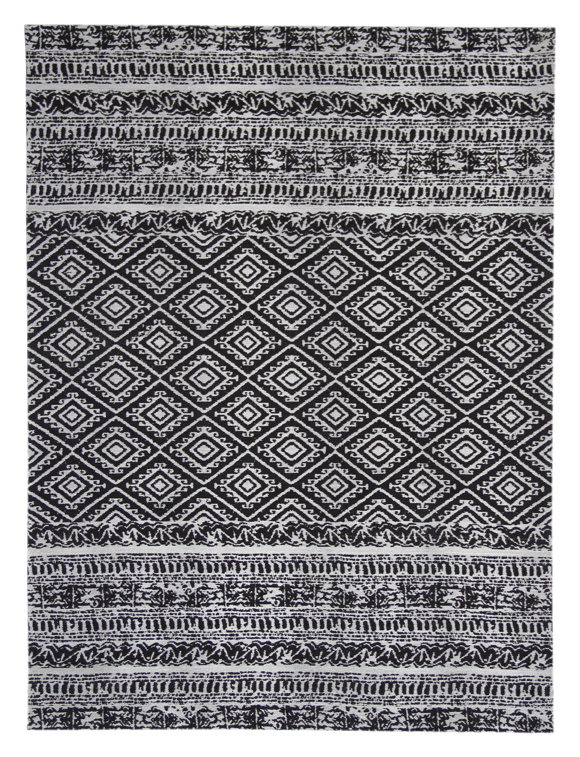 Kayoom Flachgewebeteppich Sunny 110 schwarz B/L: ca. 120x170 cm Kayoom Flachgewebeteppich Sunny 110 schwarz B/L: ca. 120x170 cm