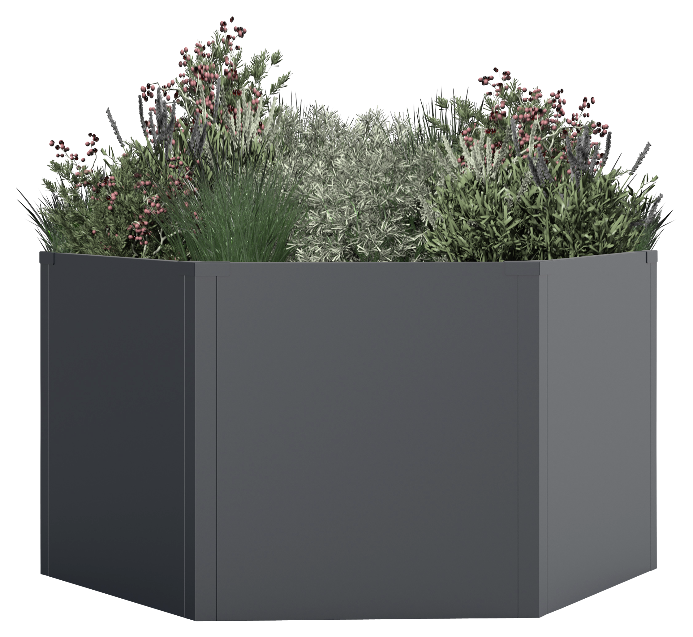 Westmann Hochbeet Varia anthrazit Metall B/H/L: ca. 100x52x100 cm