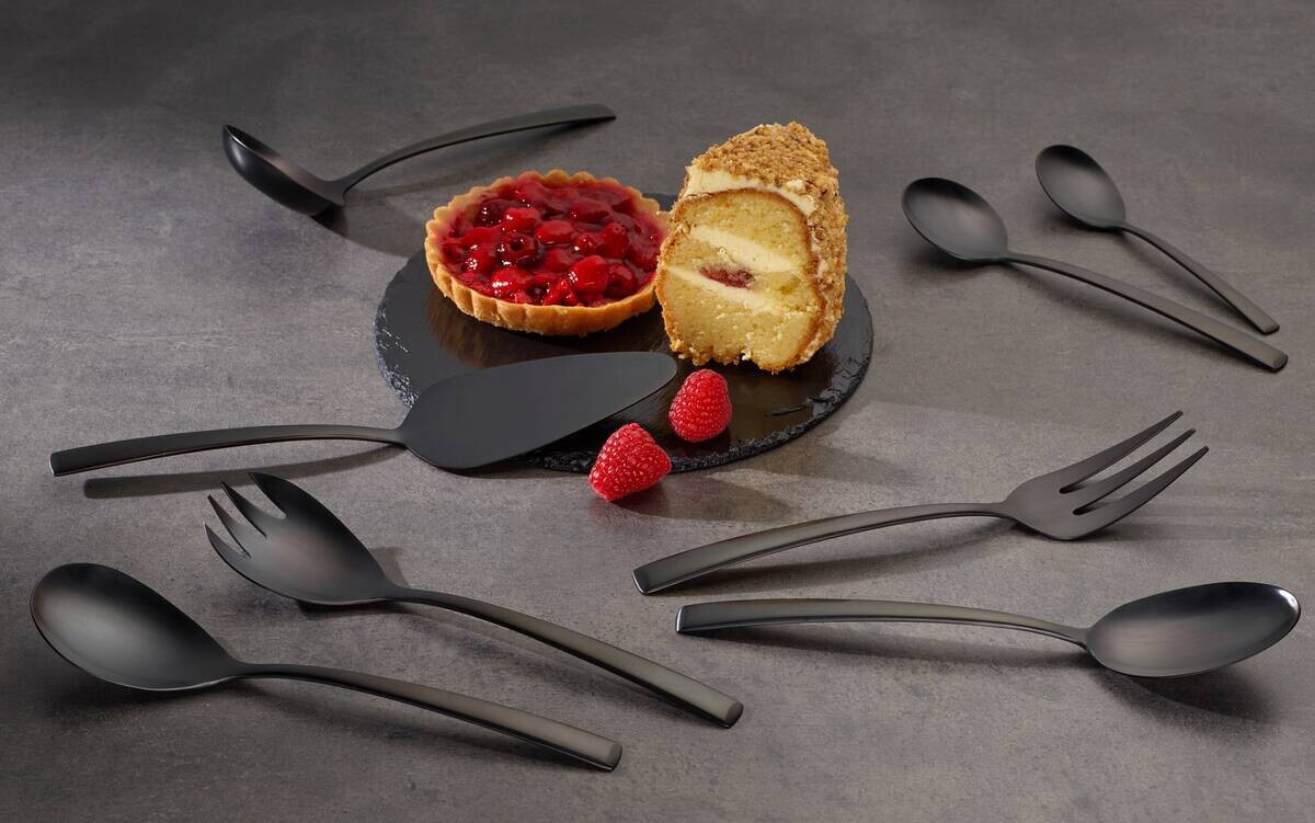 ECHTWERK Besteckset Avelino schwarz Edelstahl 68 tlg.