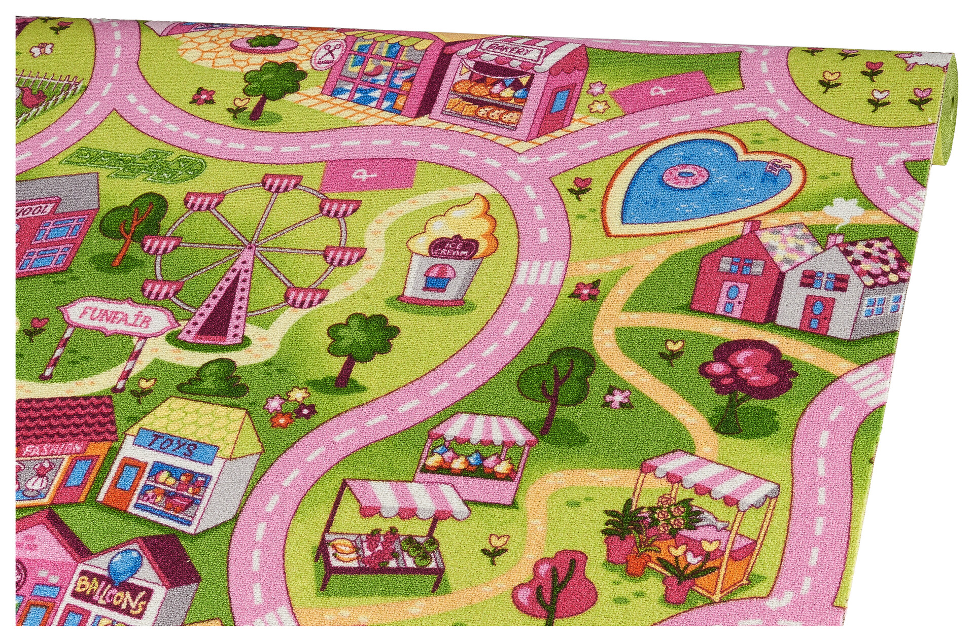 Teppichboden Sweet Town pink B: ca. 400 cm pro m²