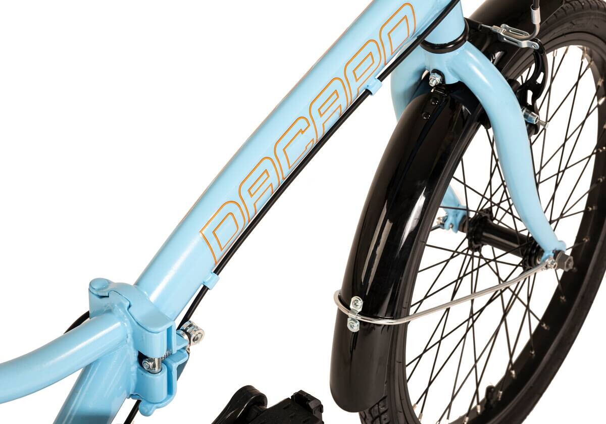 DaCapo Faltrad Foldtech Foldtech 20 Zoll Rahmenhöhe 32 cm 6 Gänge blau blau ca. 20 Zoll