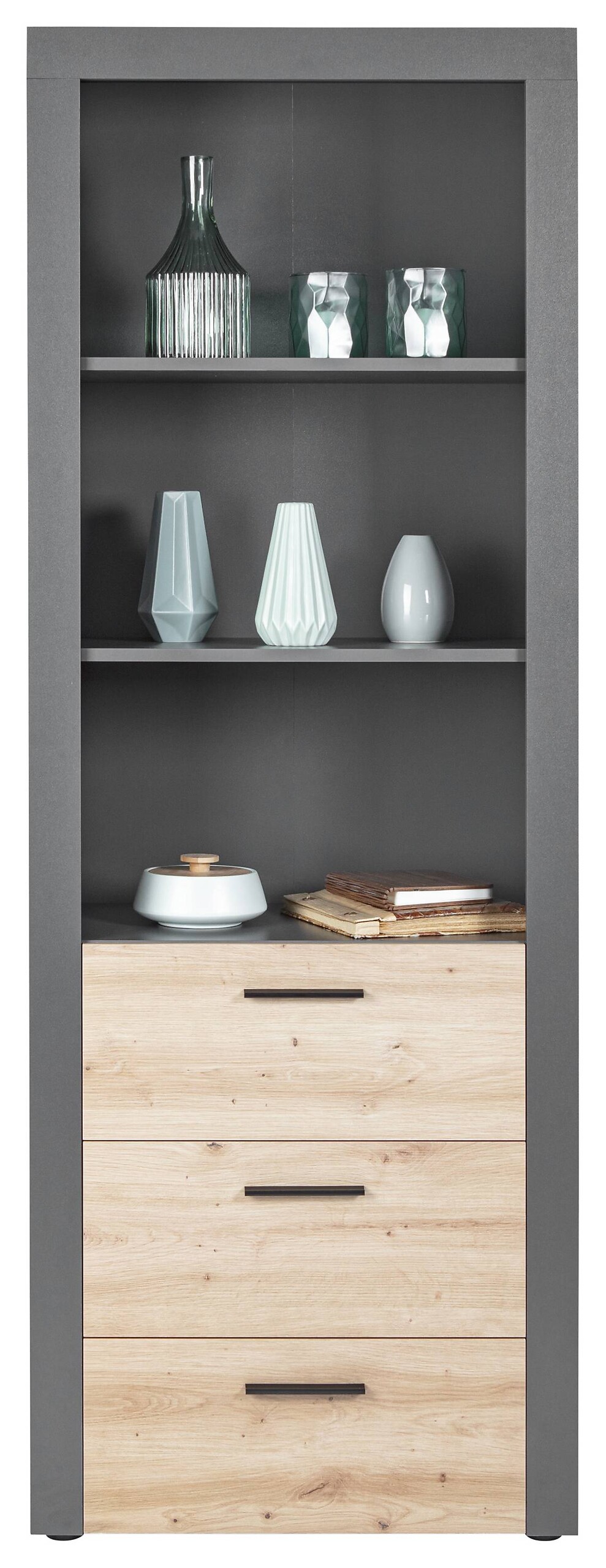 Regal Cobeto Eiche Artisan Nachbildung B/H/T: ca. 68,6x190x41,6 cm