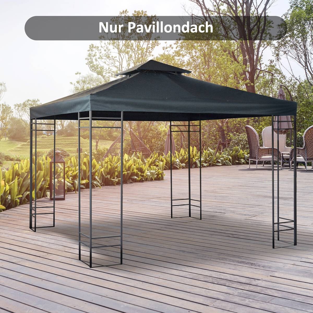 Outsunny Ersatzdach für Pavillon