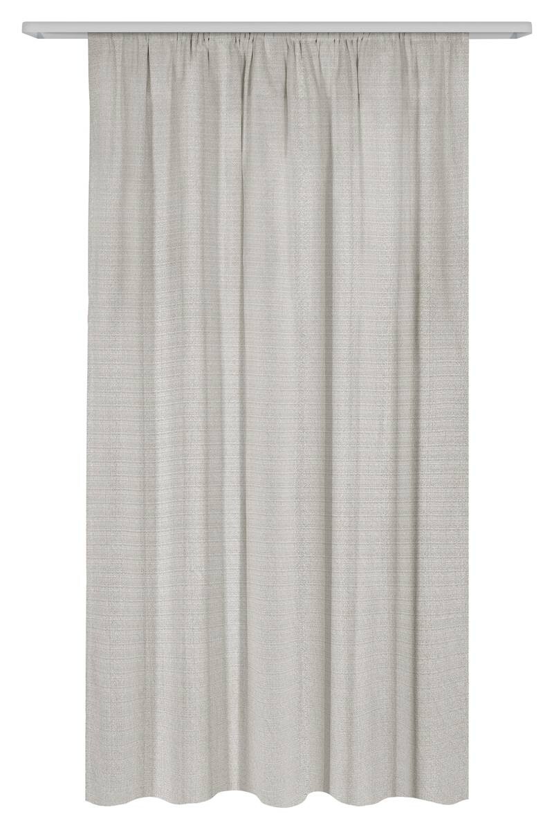 Dekovorhang Leo Silbergrau B/L: ca. 135x175 cm