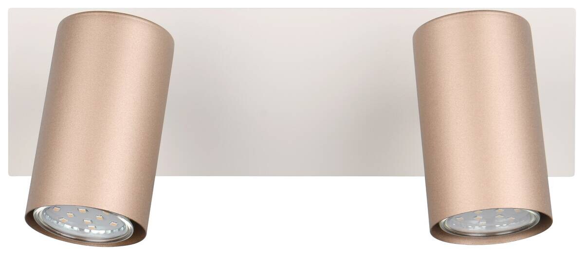 Reality Leuchten Spots Marley kaffee Metall B/H/L: ca. 30x15x9 cm null 2 Brennstellen