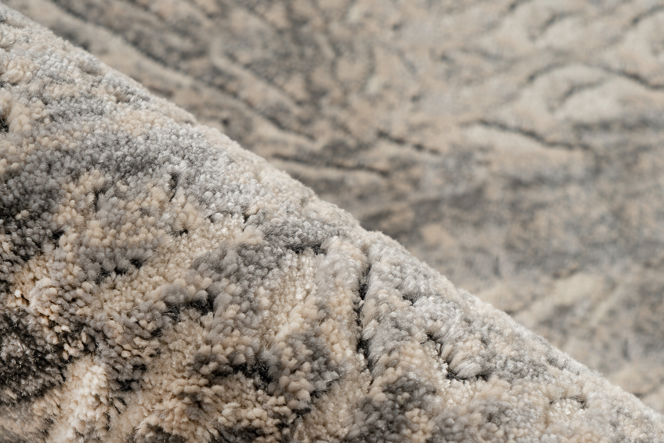 Kayoom Kurzflorteppich Adela 525 grau B/H/L: ca. 80x1,3x150 cm