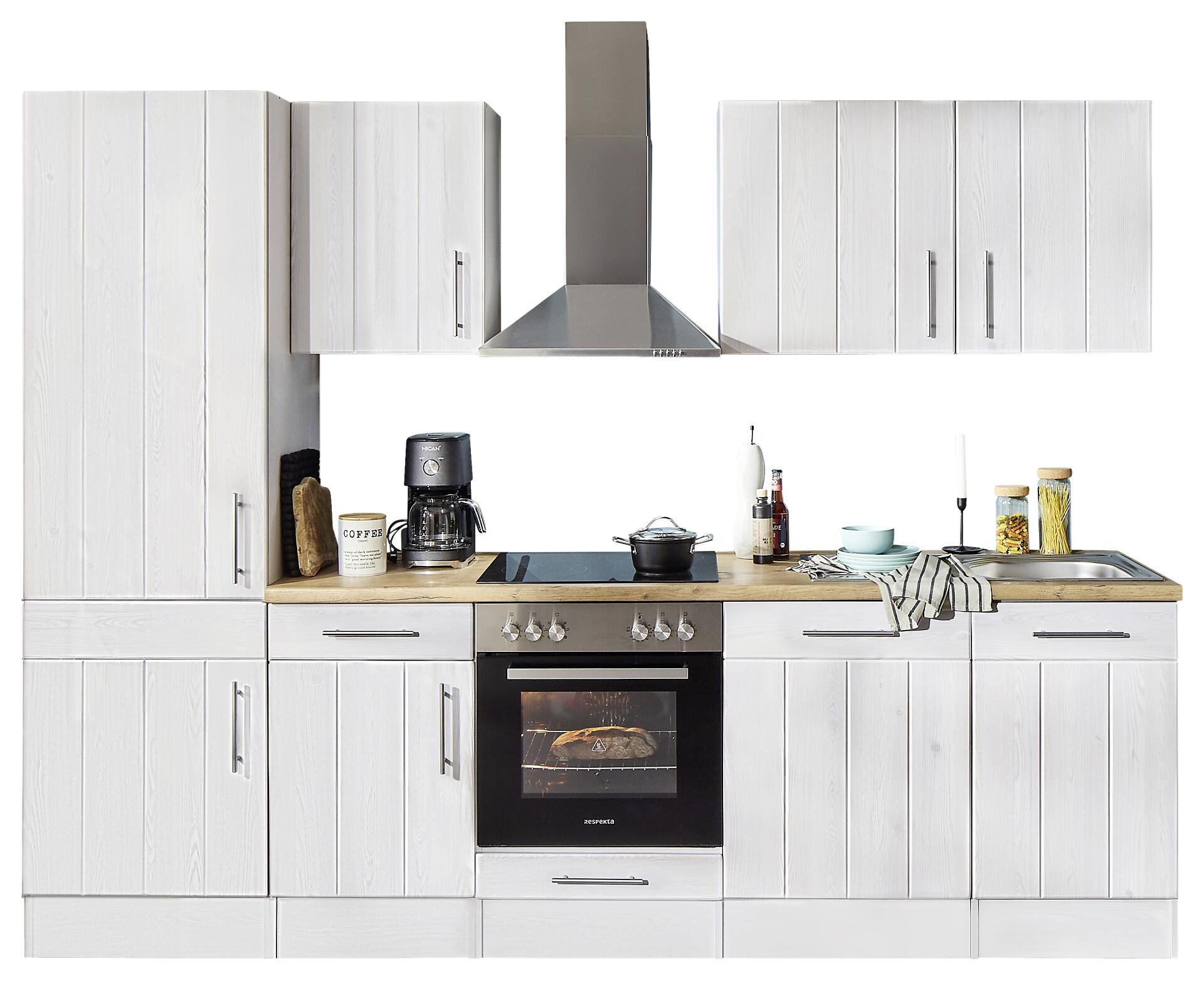 Respekta Küchenblock Premium weiß matt B/H/T: ca. 280x211x60 cm