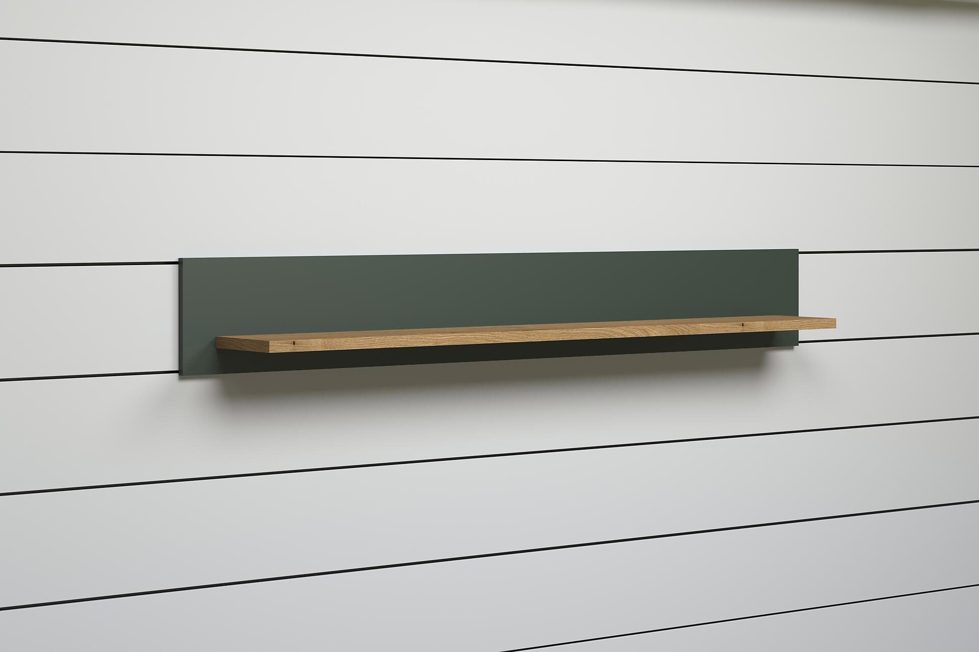 Wandboard Stanton tannengrün Eiche Evoke Coast Nachbildung B/H/T: ca. 156x22x22 cm Wandboard Stanton tannengrün Eiche Evoke Coast Nachbildung B/H/T: ca. 156x22x22 cm