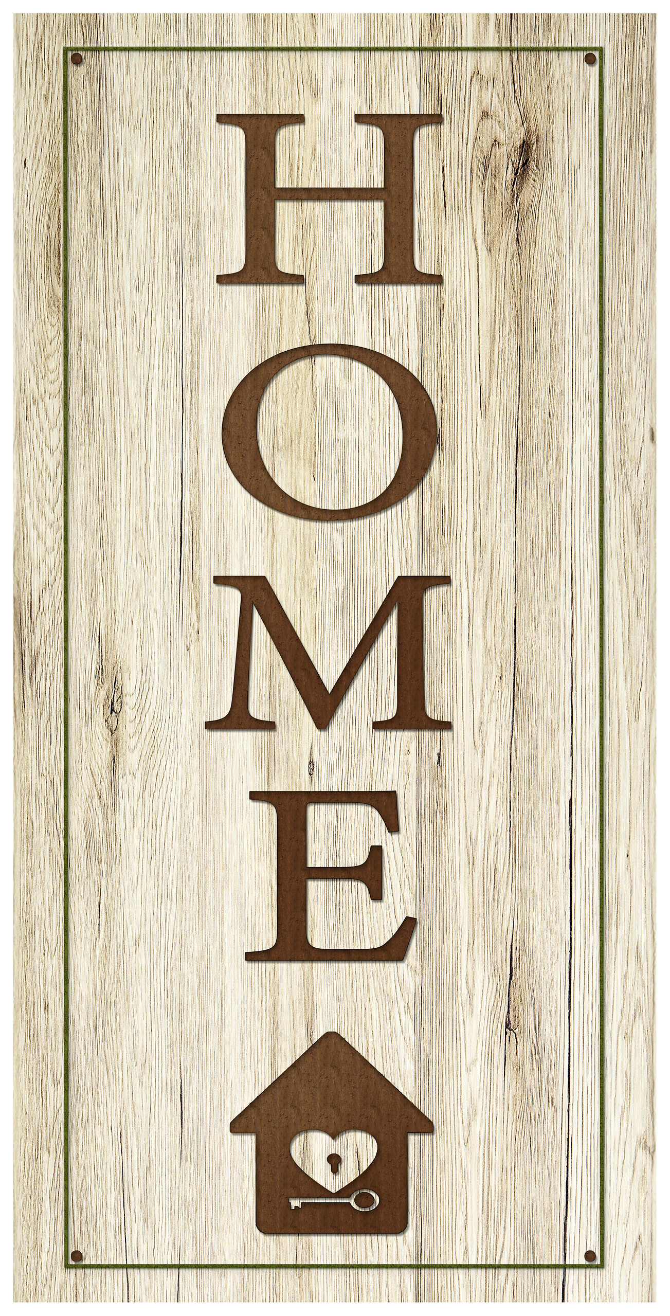 Keilrahmenbild Home B/H: ca. 40x20 cm