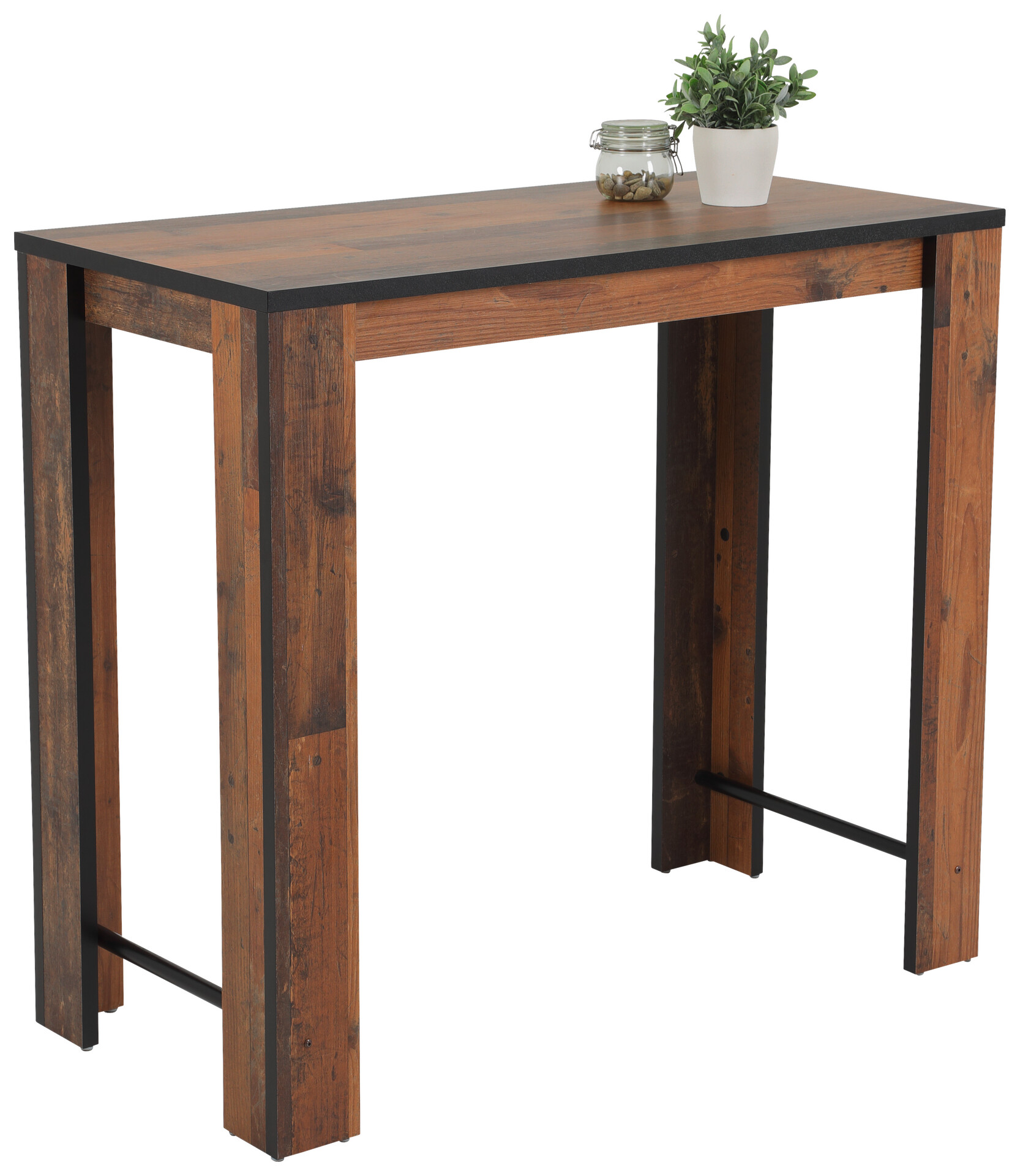 Bartisch Frieda II Eiche Old Wood Nachbildung Holzwerkstoff B/H/T: ca. 120x108x58 cm