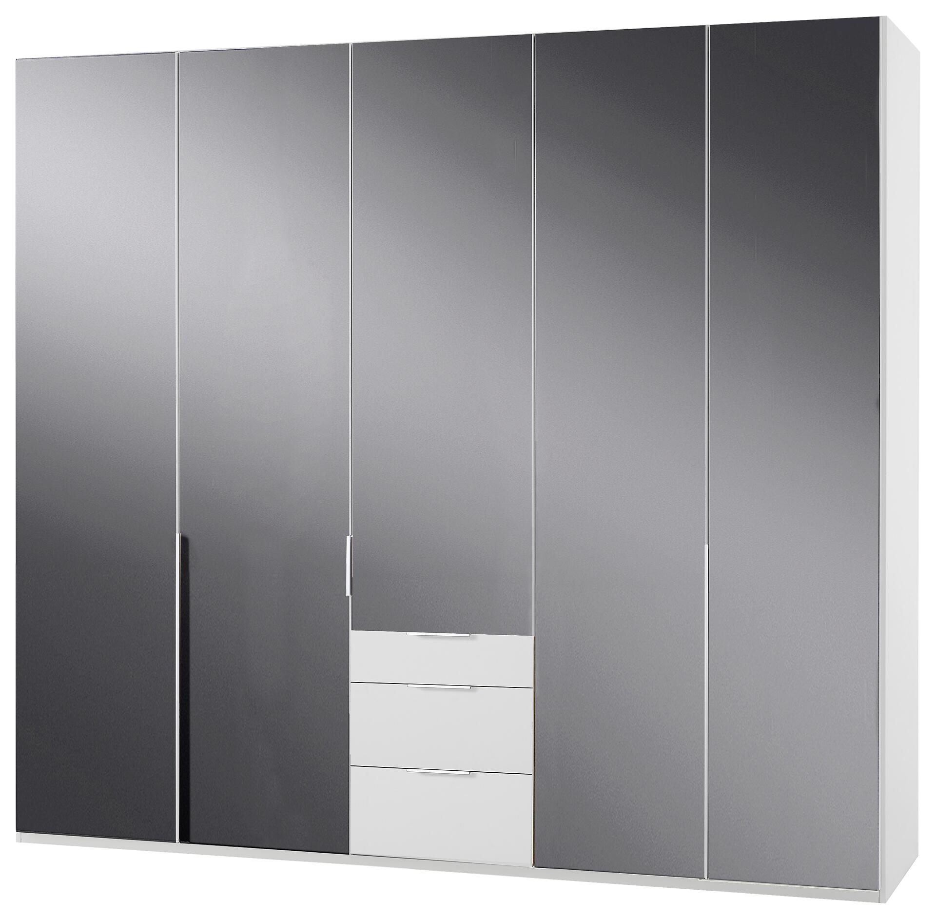 Kleiderschrank New York C Alpinweiß B/H/T: ca. 225x236x58 cm