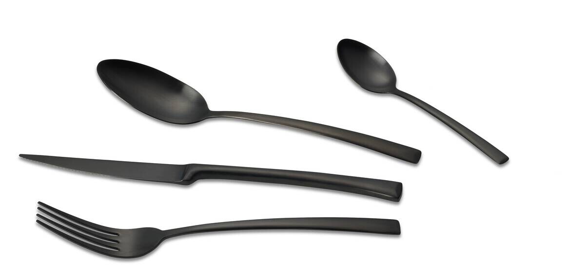 ECHTWERK Besteckset Avelino schwarz Edelstahl 16 tlg.