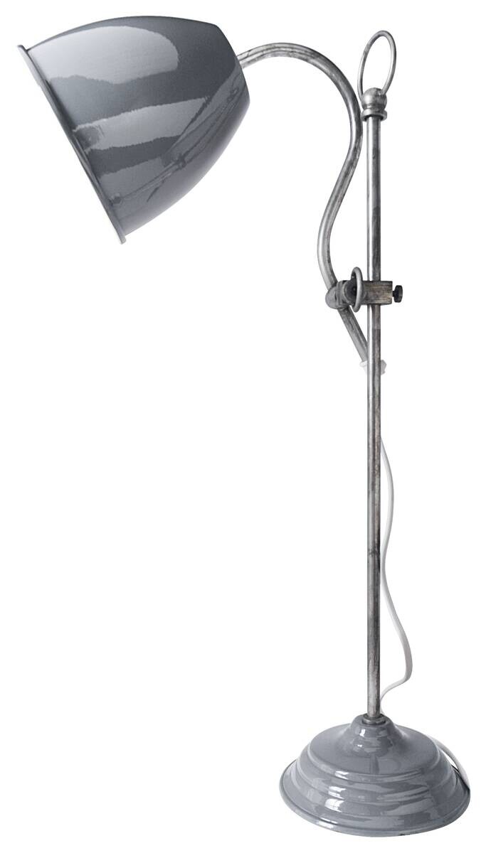 Näve Leuchten Tischleuchte 3110416 grau Metall B/H/T: ca. 19x53x13 cm E14 1 Brennstellen