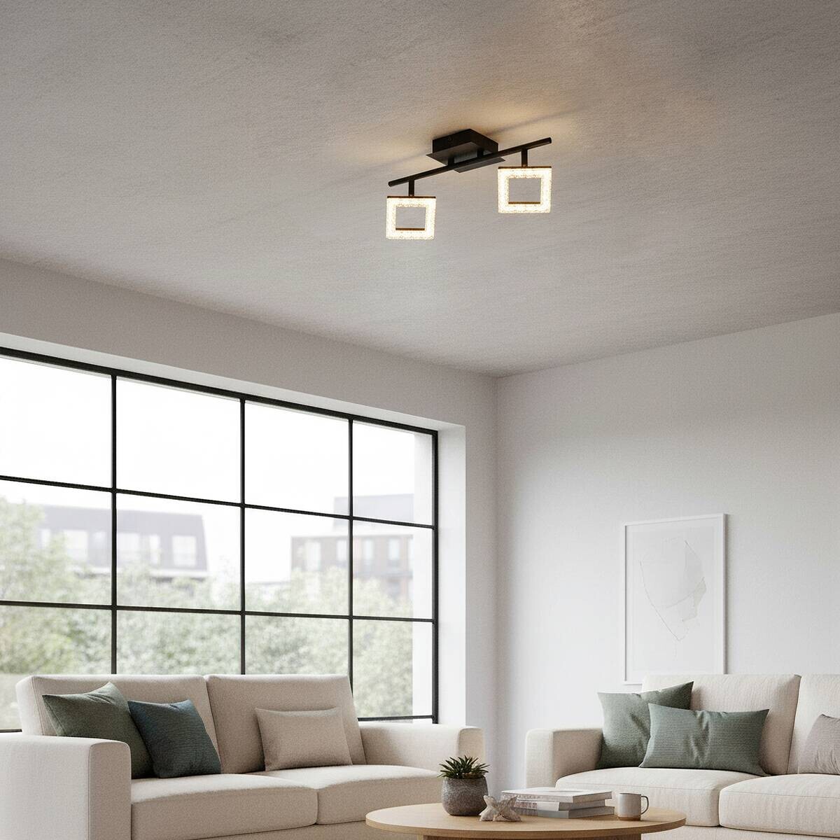 POCOline LED-Spot Kalea mattschwarz Acryl B/H/T: ca. 40x12x13 cm 2 Brennstellen