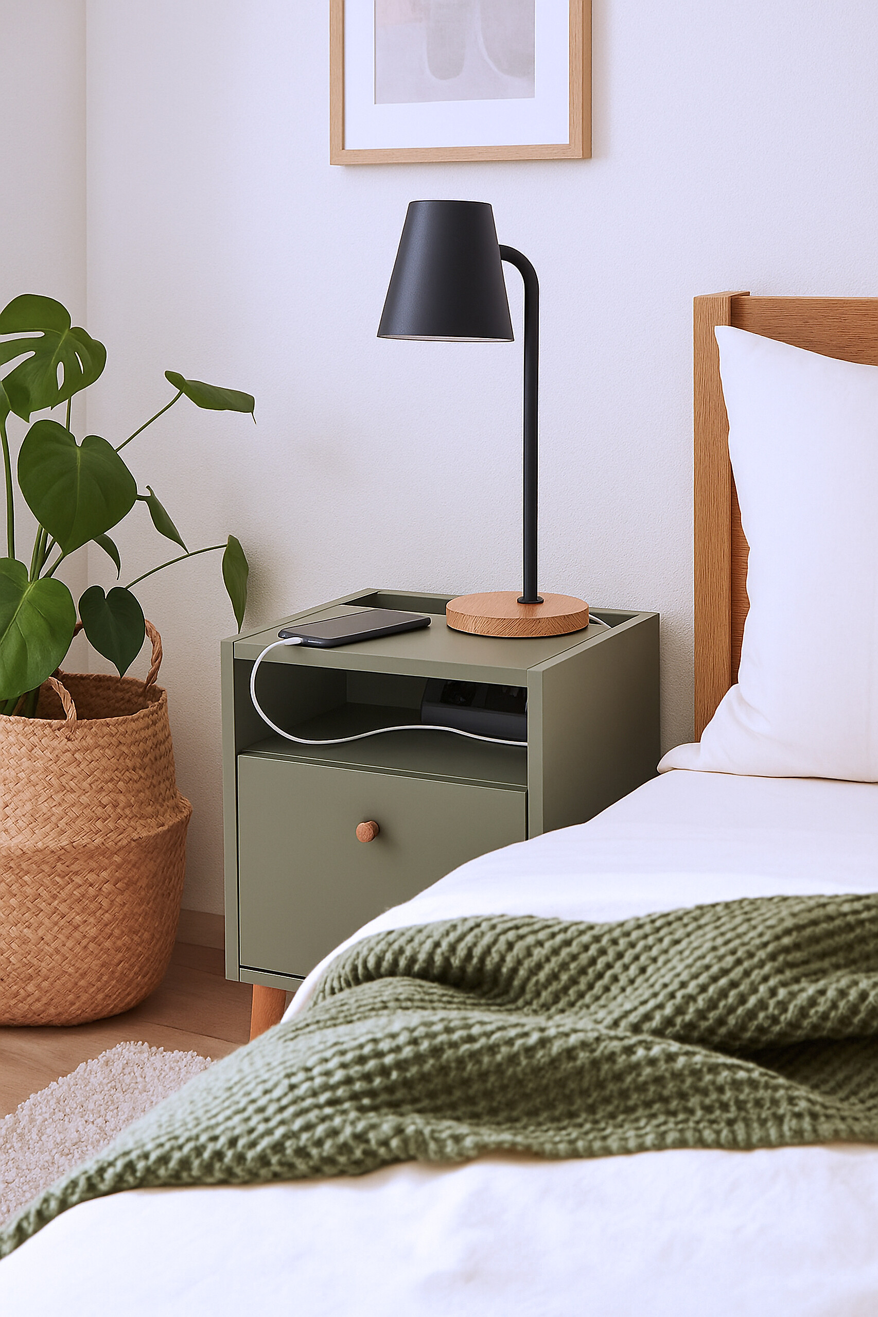 Nachtkonsole Bjarne Pistazie B/H/T: ca. 40,2x50,1x32,7 cm