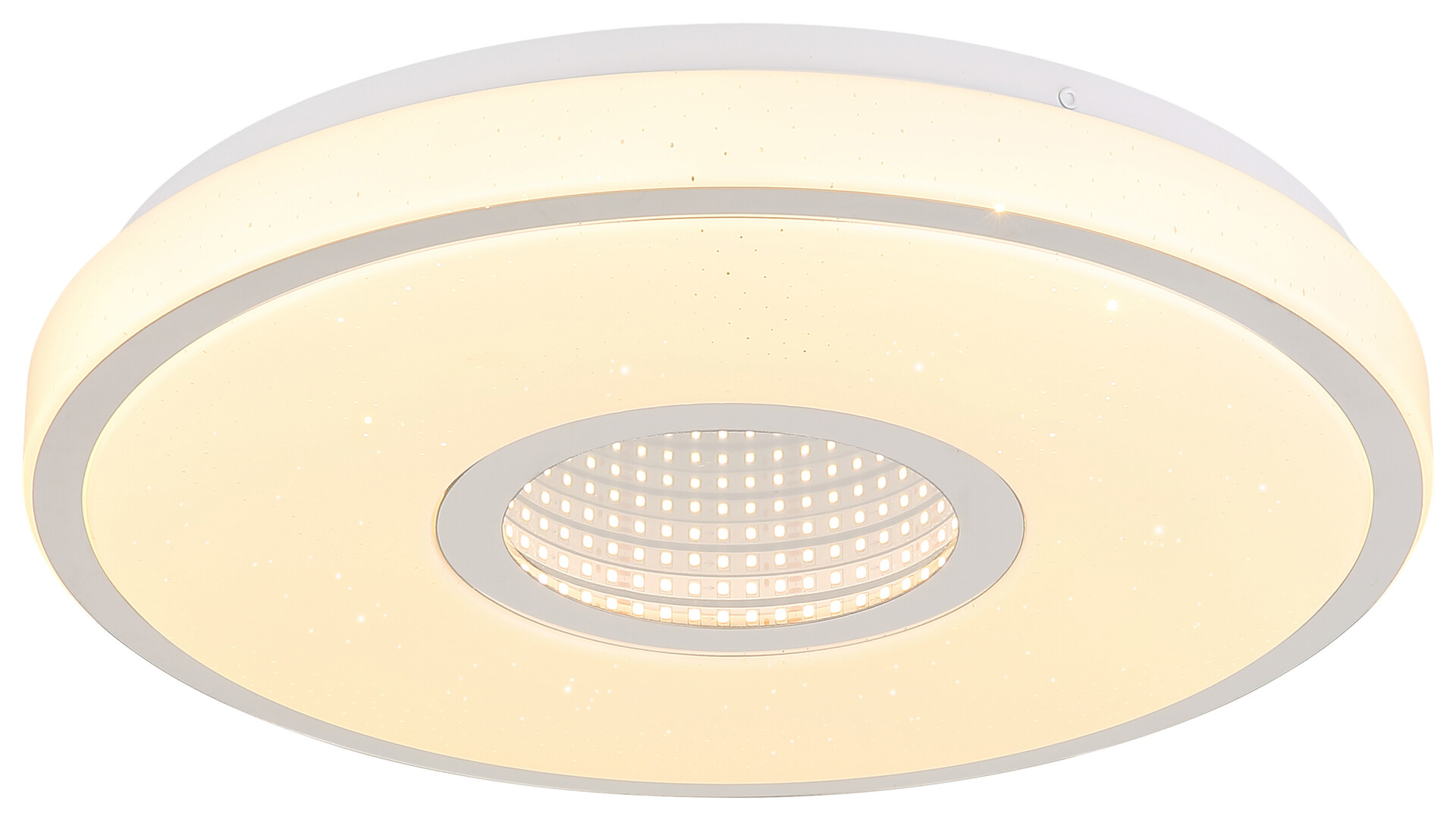 GLOBO Deckenleuchte weiß Opal Kunststoff H/D: ca. 6,5x38 cm 1 Brennstellen