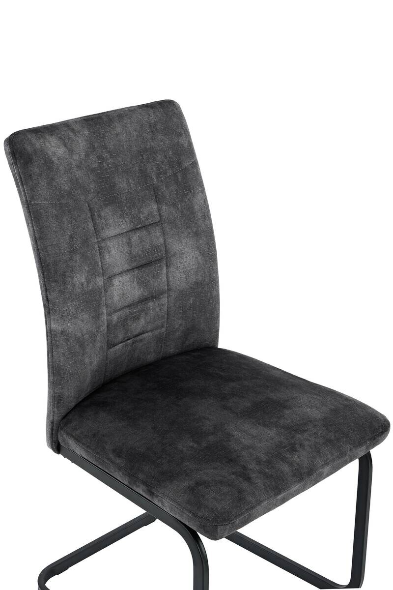 Schwingstuhl Gela anthrazit Microfaser B/H/T: ca. 49x98x62 cm