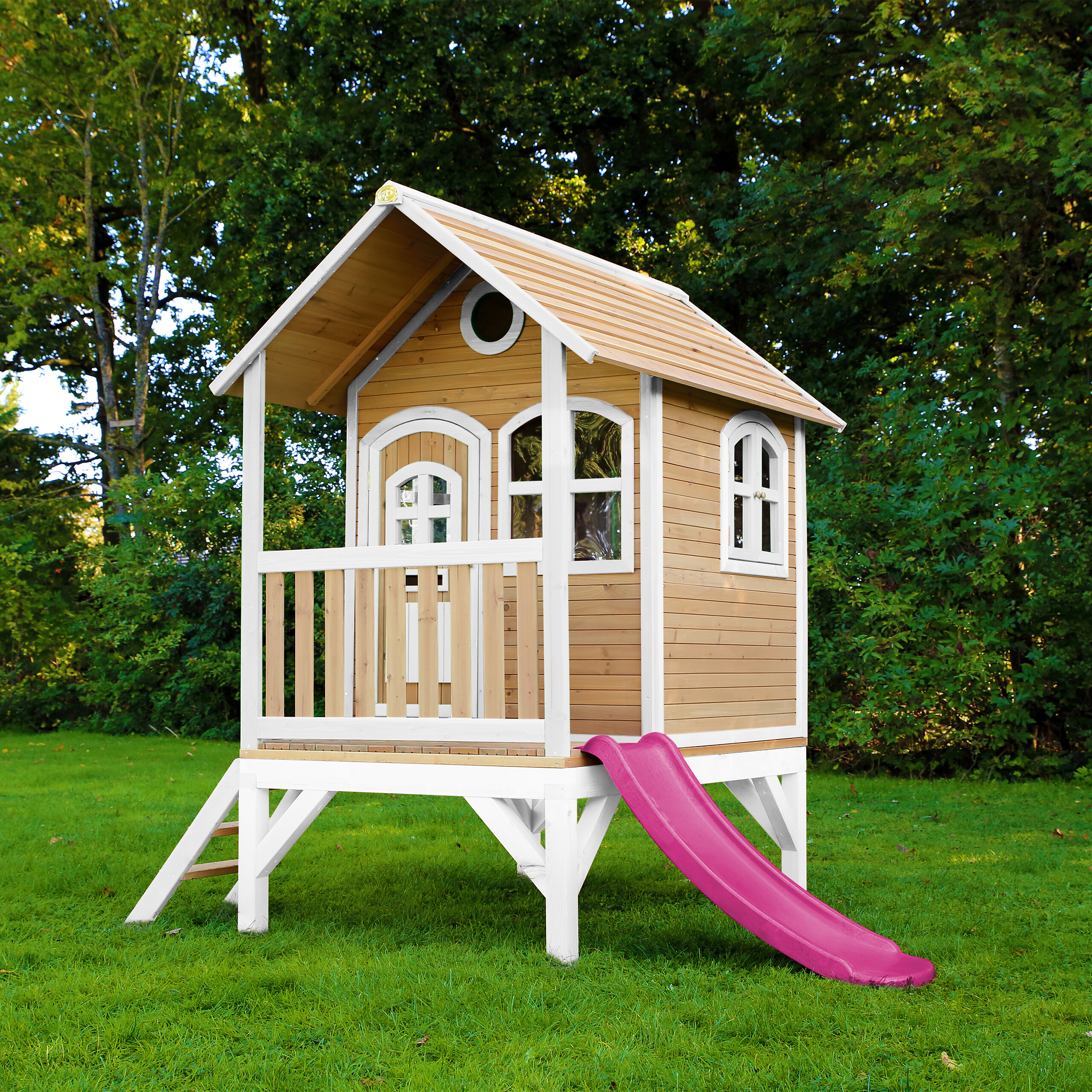 AXI Spielhaus Tom braun B/H/L: ca. 287x231x191 cm