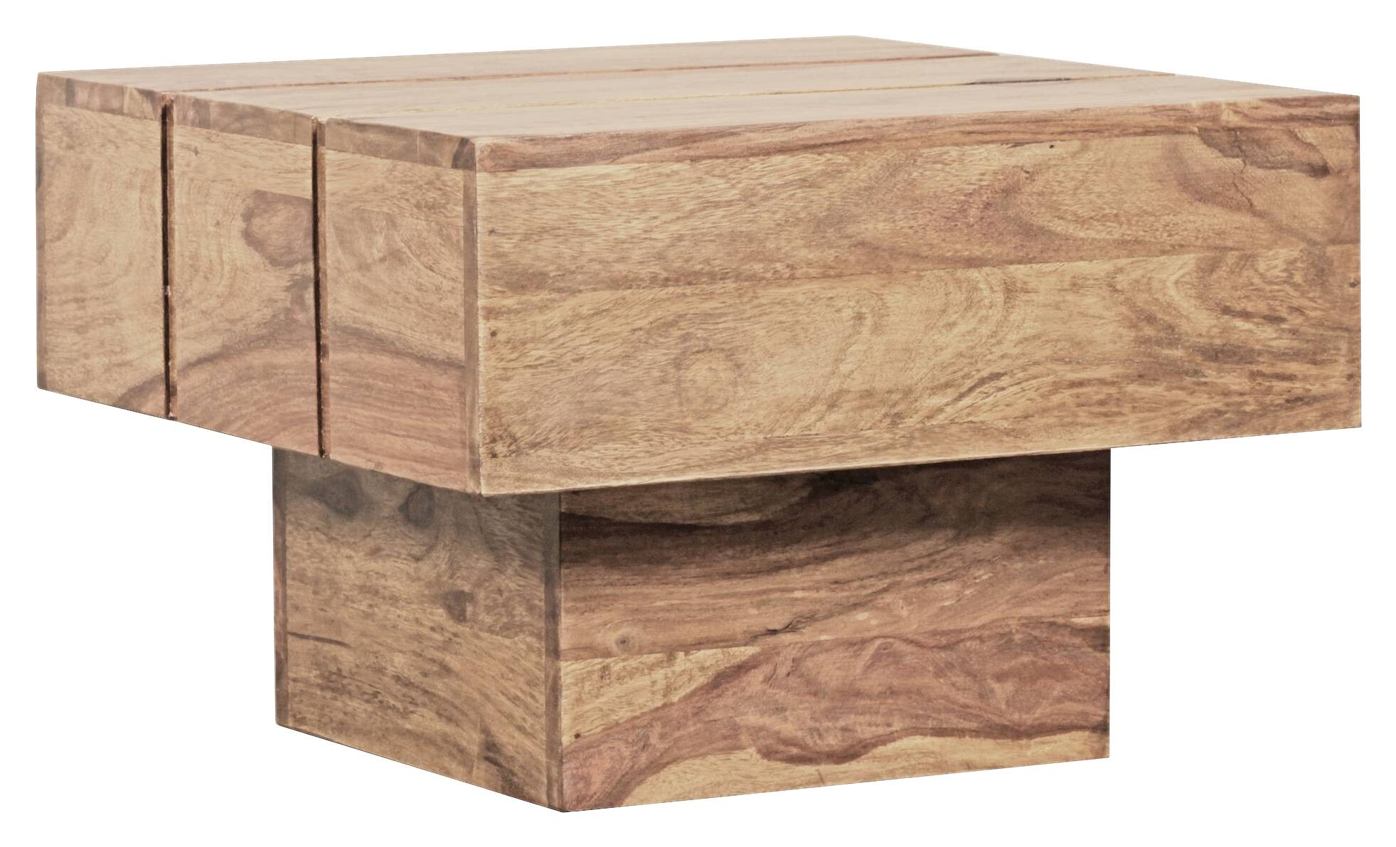 Beistelltisch natur Akazie B/H/T: ca. 44x30x44 cm