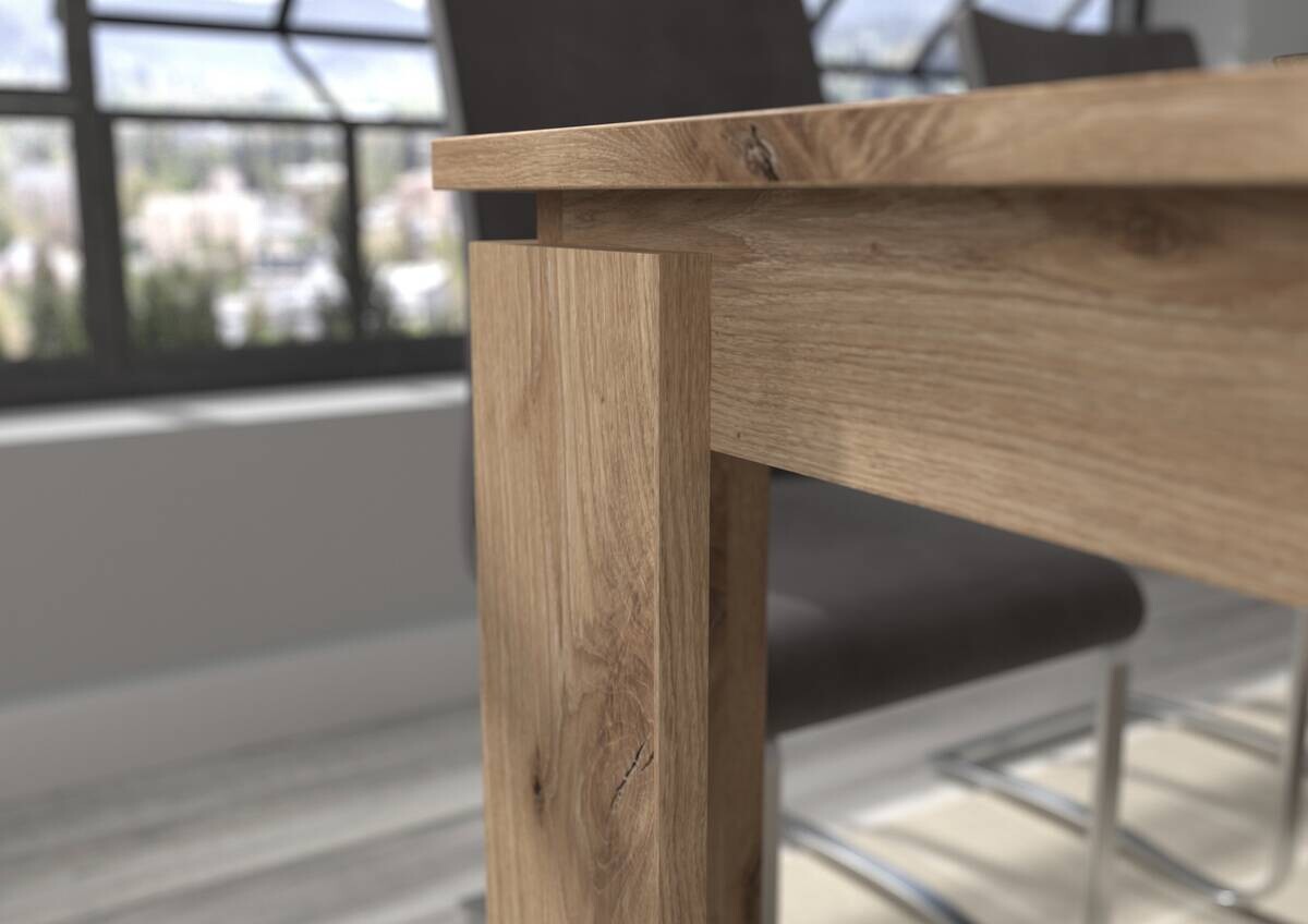 Esstisch Titan Eiche Nox Oak Nachbildung B/H/L: ca. 90x76x200 cm