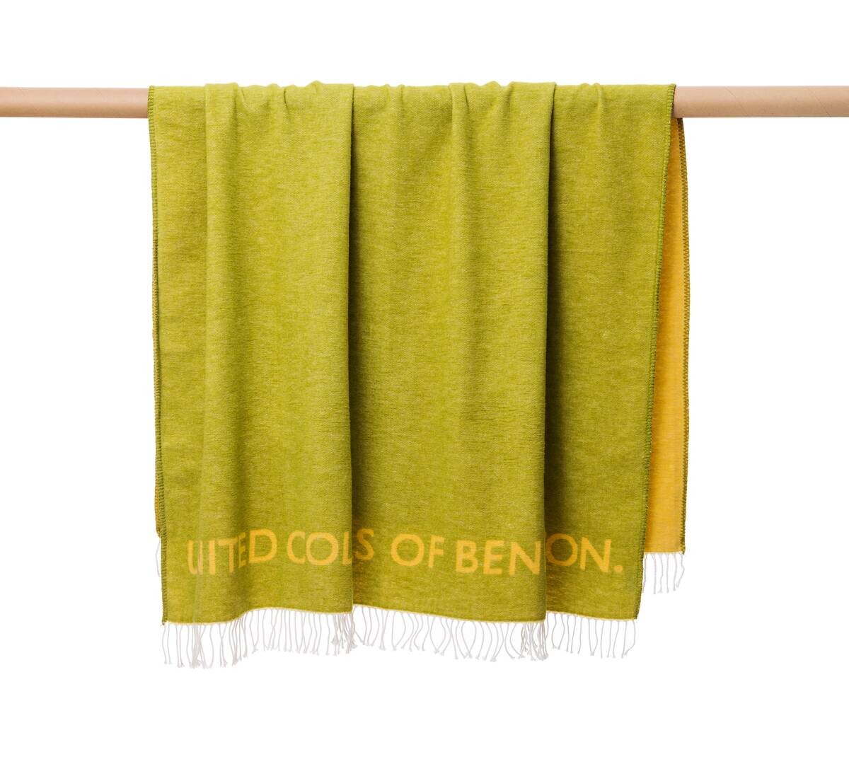 Wohndecke Rainbow grün Baumwolle B/L: ca. 190x140 cm