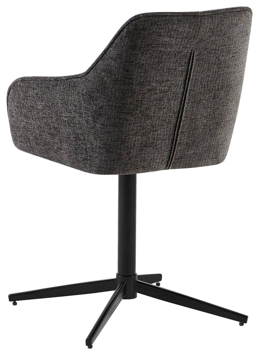 Armlehnstuhl Cannes anthrazit Webstoff B/H/T: ca. 57x85x57 cm